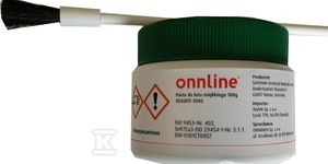 Pasta topnik do lutowania z cyną + pędzel ONNLINE 100g