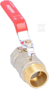 Zawór kulowy niklowany standard z dławikiem, PN16, 1" PN16 z