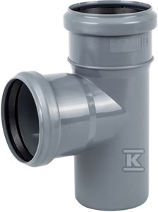 Trójnik PP do kanalizacji wewnętrznej 110x110/90 popiel sanitarny Onnline o