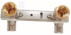 Płytka montażowa 100mm z kolankami press GW 16mm x 1/2"