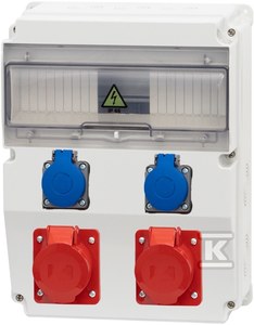 Rozdzielnica CAJA /12M/ 16/5, 32/5, 2x230V ONNLINE POWER