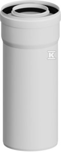 Rura kominowa prosta koncentryczna PP-PP L1000mm DN60/100mm z uszczelką [EPDM]