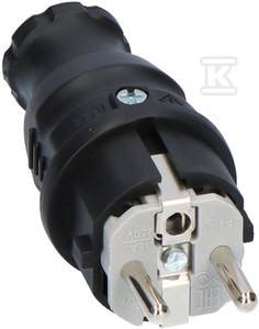 Wtyczka gumowa NOVA czarna ONNLINE    F6.0354 w