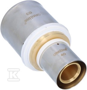 Złączka zaprasowywana redukcyjna 63 x 40mm    ZMR6340_ON