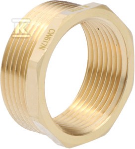 Redukcja mosiężna 6/4"x5/4" żółta    R08Z