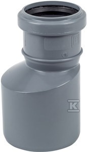 Redukcja długa PP do kanalizacji wewnętrznej 75x50 popiel sanitarna Onnline