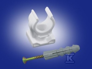 Uchwyt pojedynczy ze śrubą i kołkiem 25-28mm Onnline (10szt w