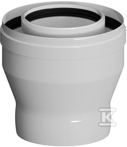 Redukcja PP-AL DN60/100mm x DN80/125mm z uszczelką [EPDM] ONNLINE o
