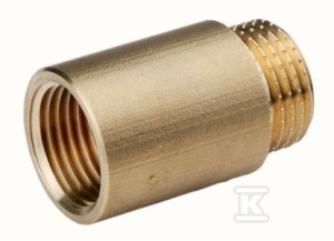 Przedłużka mosiężna 3/4" 20 mm żółta Onnline