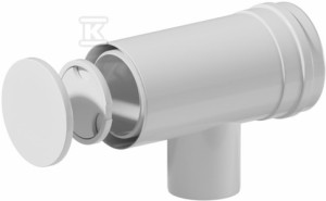Kolano redukowane [nowe] PP-AL 87 DN60/100mm x 80/125mm z rewizją