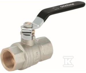 Kurek kulowy DN40, PN40, gwint wew-wew 1 1/2", z dźwignią