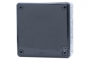 Puszka hermetyczna H55-L 118x118x46 IP55 12-wylotowa czarna