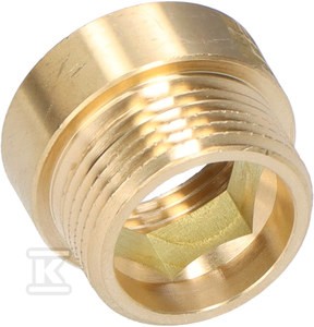 Przedłużka mosiężna 3/4" 10 mm żółta Onnline