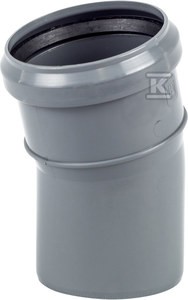 Kolano PP do kanalizacji wewnętrznej 75/15 popiel sanitarne Onnline o