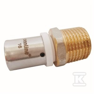 ZŁĄCZKA ZAPRASOWYWANA GZ 32MM X 1 1/4" profil U o