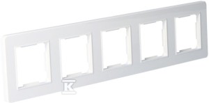 Ramak pięciokrotna, plastikowa, biała, GAMA ONNLINE    GAM1005W