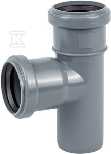 Trójnik PP do kanalizacji wewnętrznej 40x40/90 popiel sanitarny Onnline o