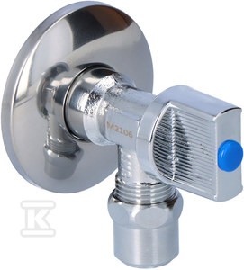 Zawór kulowy kątowy 1/2x3/8",rozeta Onnline    HAN511 w