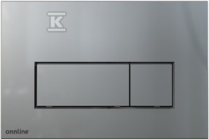 Przycisk spłukujący do stelaża WC podtynkowego Onnline, chrom mat o