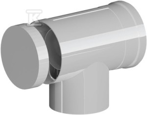 Kolano koncentryczne do systemów kominowych PP-AL 87 DN80/125mm z rewizją