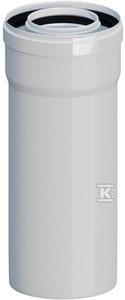 Rura kominowa prosta koncentryczna PP-AL L1000mm DN80/125mm z uszczelką [EPDM]