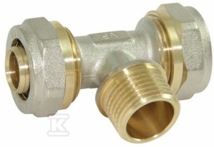 Trójnik skręcany GZ 16mm*1/2" Onnline    STZ1612_ON w