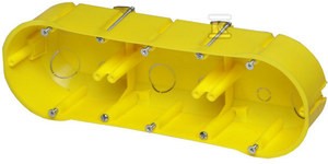 Puszka podtynkowa p/t ONNLINE PK-3x60 karton-gips, płytka z wkrętami, samogasnąca,