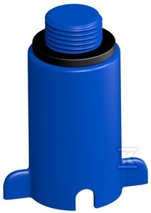 Korek do prób szczelności 1/2" PVC niebieski Onnline