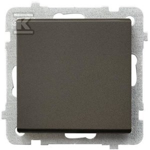 Łącznik jednobiegunowy, czekoladowy metal SONATA    ŁP-1R/M/40 w