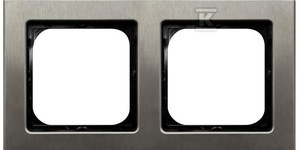Ramka podwójna, stal inox SONATA    R-2RM/37 w