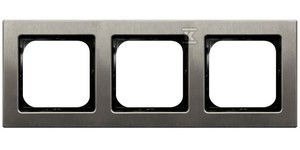 Ramka potrójna, stal inox SONATA    R-3RM/37 w
