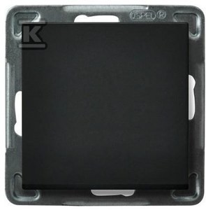 Łącznik jednobiegunowy, czarny metalik SONATA    ŁP-1R/M/33 w