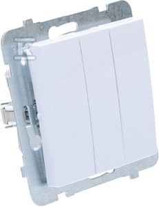 Łącznik potrójny, biały, AS    ŁP-13G/M/00