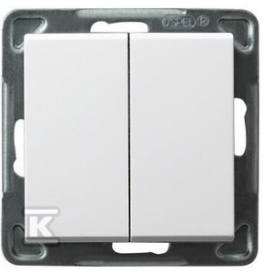 Łącznik podwójny schodowy, biały SONATA    ŁP-10R/M/00 w