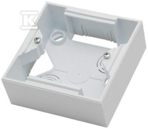 Puszka instalacyjna pojedyncza, biały ARIA    PNP-1U/00 w