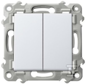 Łącznik dwugrupowy świecznikowy - BIAŁY   &nbsp;ŁP-2Z/M/00 w