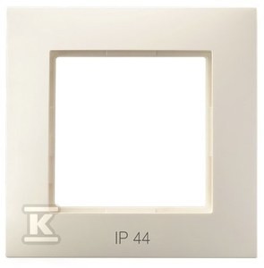 Ramka pojedyncza do łączników IP-44, ecru ARIA
