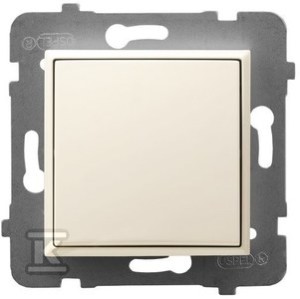Łącznik jednobiegunowy, ecru ARIA    ŁP-1U/M/27