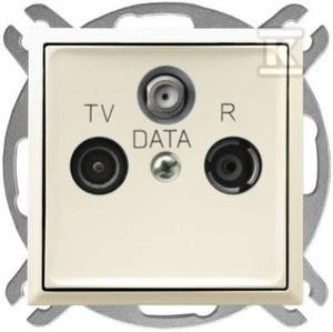 Gniazdo RTV-DATA, ecru ARIA    GPA-UD/M/27