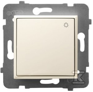 Łącznik zwierny światło, ecru ARIA    ŁP-5U/M/27 w