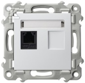 Gniazdo telefoniczne pojedyncze - BIAŁY   &nbsp;GPT-1Z/M/00 w