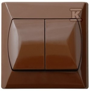 Łącznik podwójny schodowy AKCENT BRĄZ    ŁP-10A/24 w