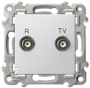 Gniazdo RTV końcowe - BIAŁY   &nbsp;GPA-ZK/M/00 w