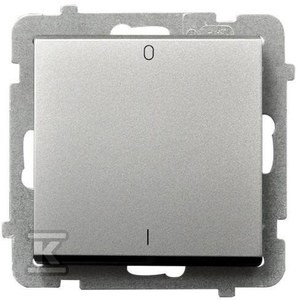 Łącznik dwubiegunowy, srebro mat SONATA    ŁP-11R/M/38 w