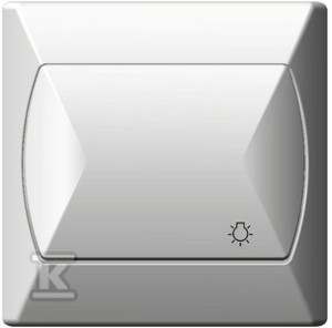 Łącznik zwierny światło AKCENT BIAŁY    ŁP-5A/00 w