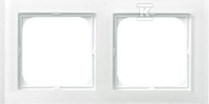 Ramka podwójna, białe szkło SONATA    R-2RG/31 w