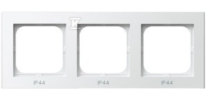 Ramka potrójna do łączników IP-44, biały SONATA