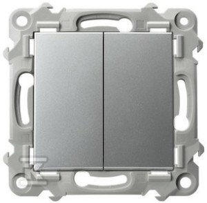 Łącznik podwójny zwierny - SREBRO   &nbsp;ŁP-17Z/M/18 w