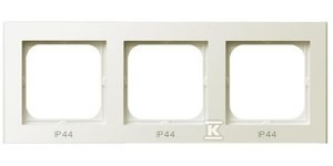 Ramka potrójna do łączników IP-44, ecru SONATA