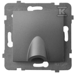 Przyłącze kablowe, szary mat ARIA    GPPK-1U/M/70 w